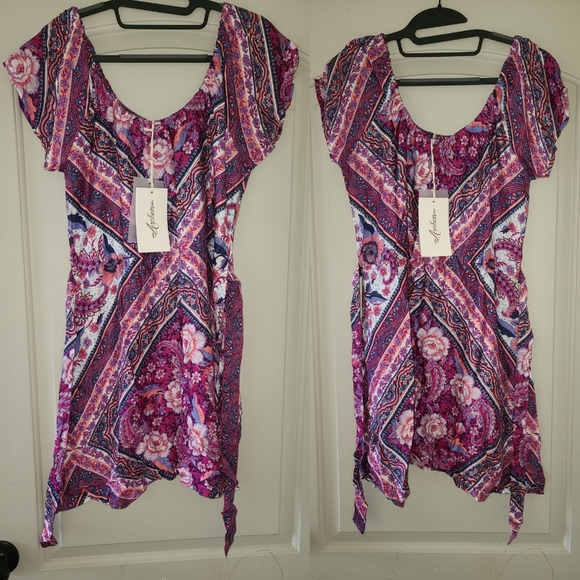 New Arnhem Azalea mini dress pink floral M 10 BNWT - Picture 15 of 16